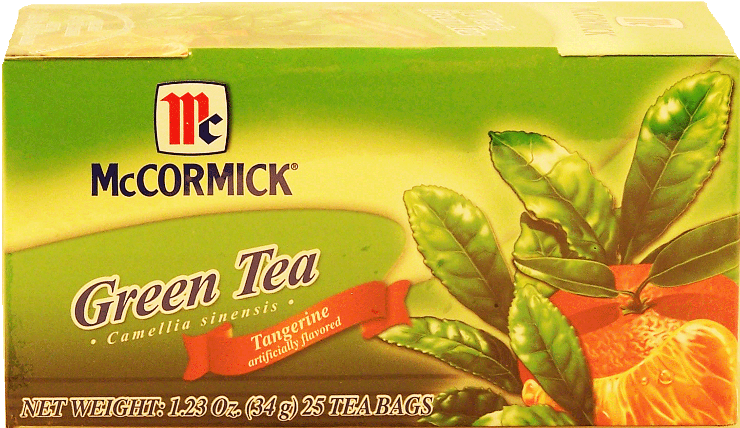 McCormick  green tea with tangerine flavor, 25-tea bags Full-Size Picture